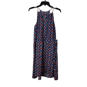 41 Hawthorn Tammi Nautical Sailboat Print Halter Dress halter navy size small